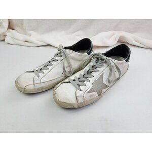 Golden Goose Superstar Womens Size 41 (US 11) White Factory Distressed Sneakers